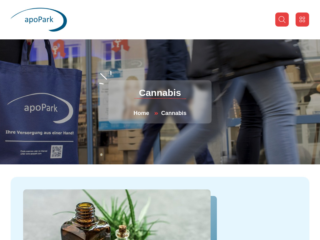Website von Cannabis Apotheke München in Puchheim-Bhf