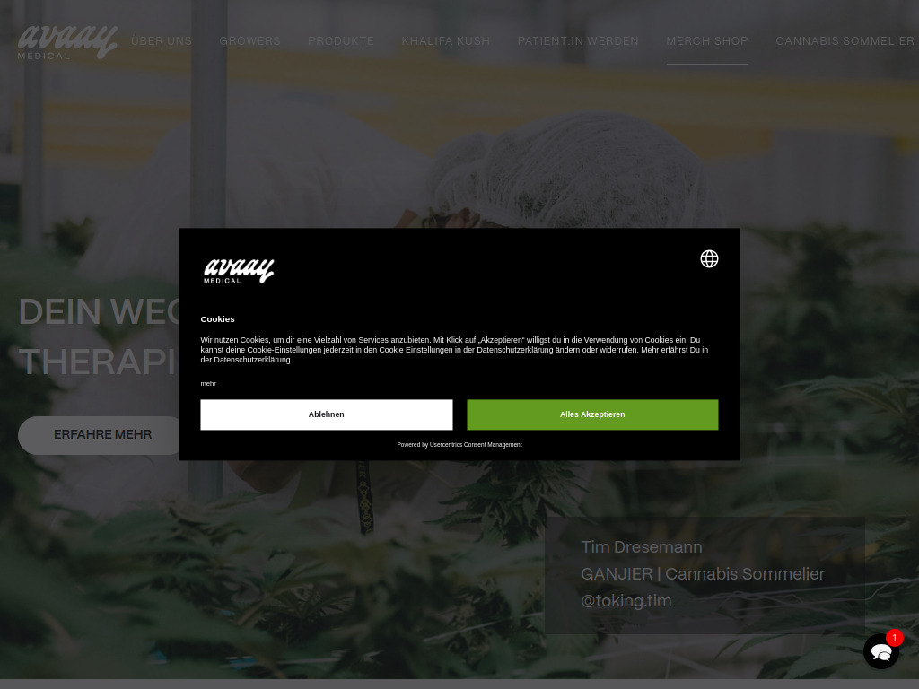 Website von Vayamed GmbH in Berlin