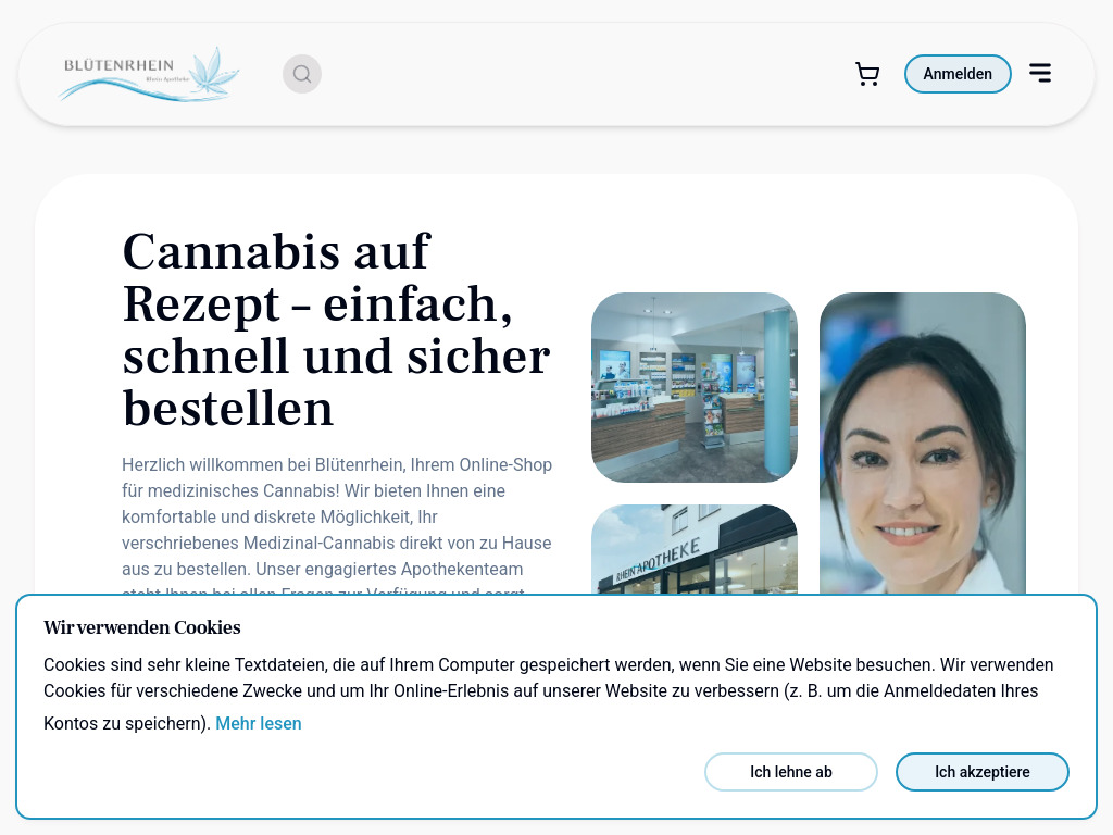 Website von Rhein Apotheke in Germersheim