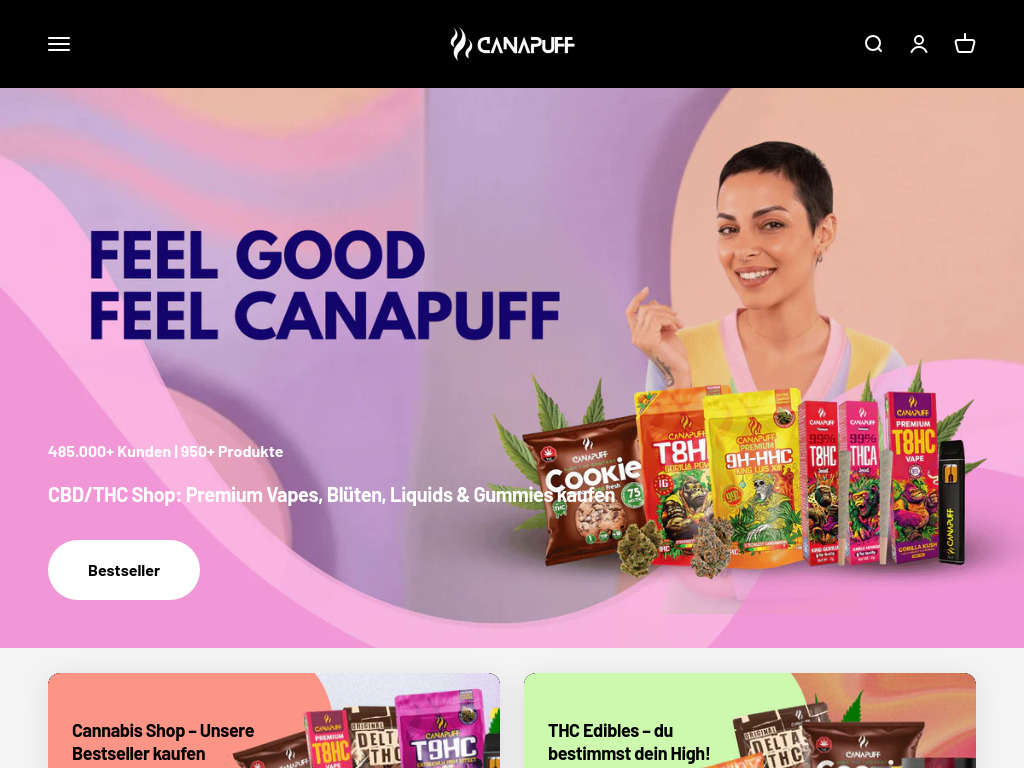 Website von CanaPuff