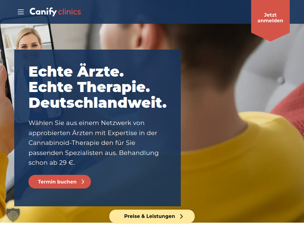 Website von Canify Health GmbH in Berlin