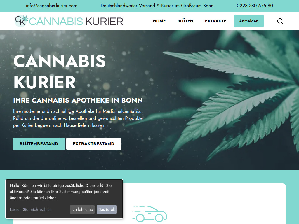 Website von Apotheke im Knauber in Bonn