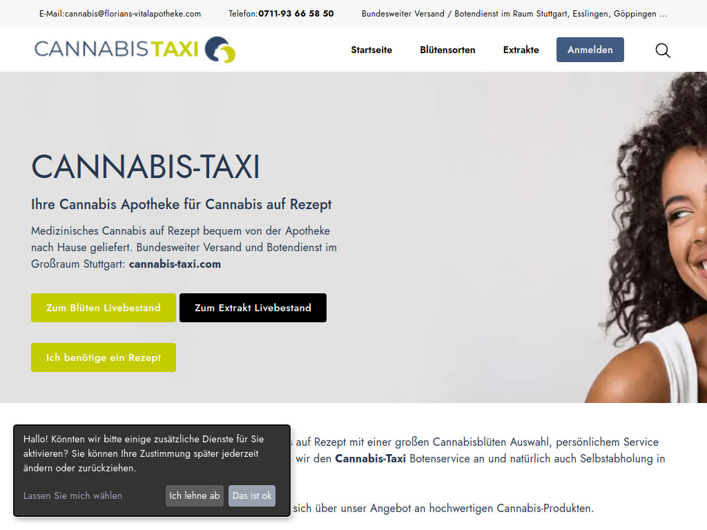 Website von Florians Vital Apotheke in Esslingen