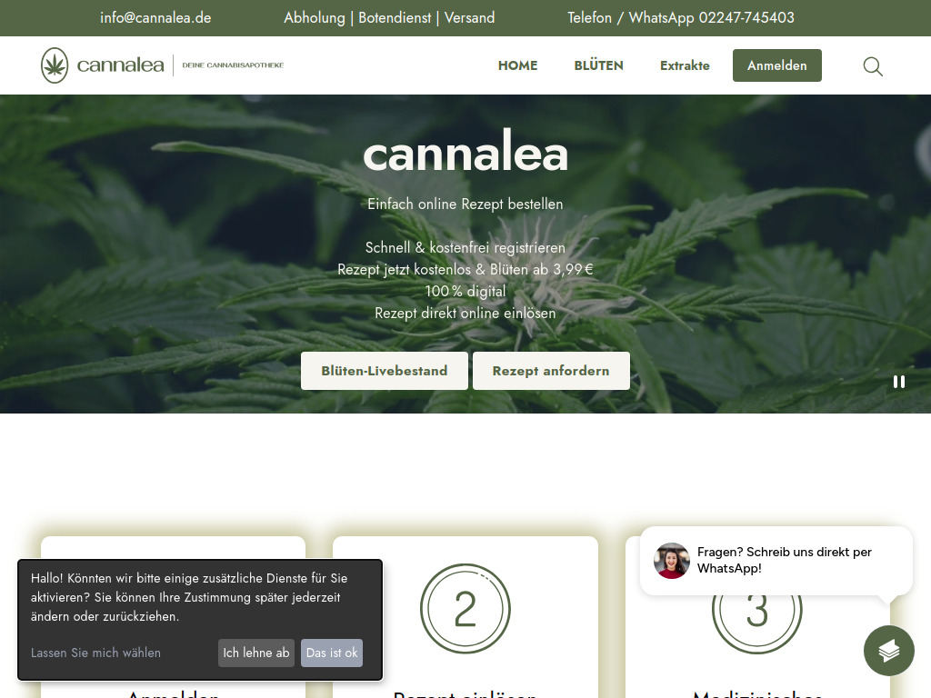 Website von Forellen-Apotheke Inhaber Christoph Claudi e.K. in Neunkirchen-Seelscheid