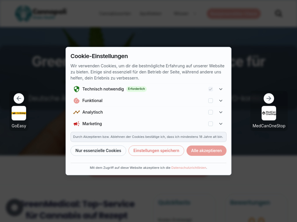 Website von Green Health Institute GmbH in Lüneburg