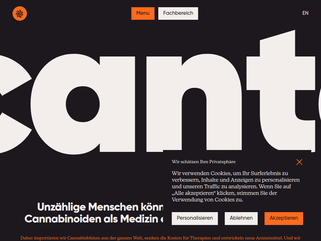 Website von Cantourage GmbH in Berlin