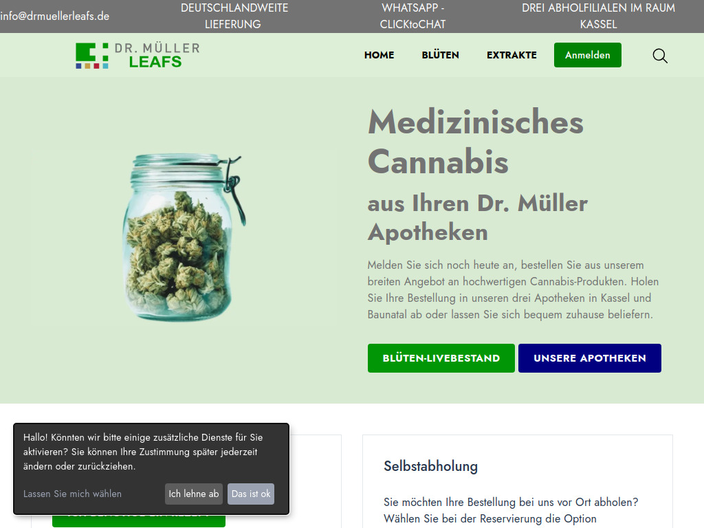 Website von Dr. Jürgen Müller-Rebstein in Kassel