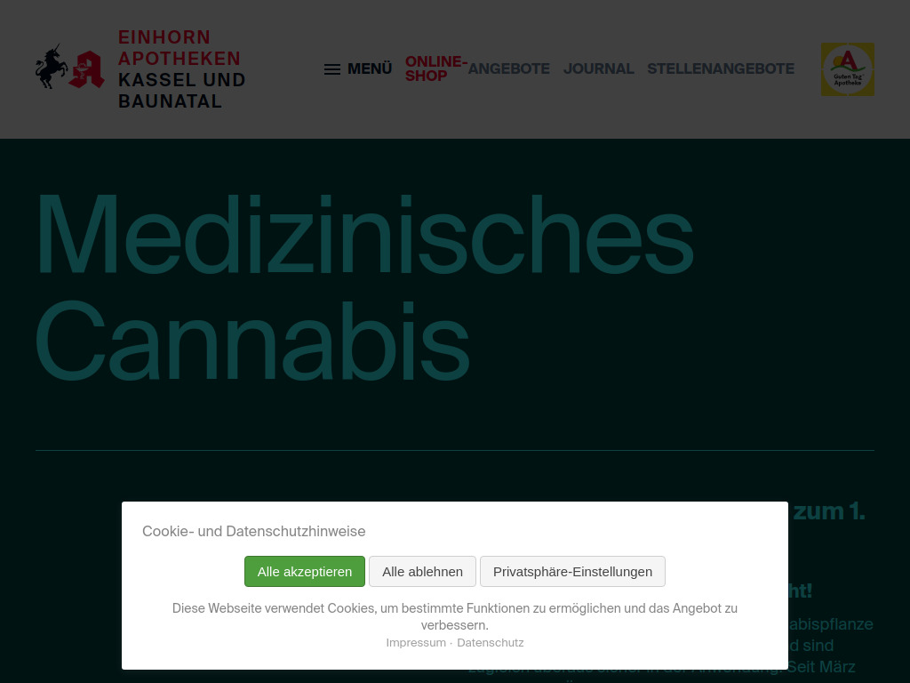 Website von Alexander Schmidt-Hellwig e.K. in Speicherdauer