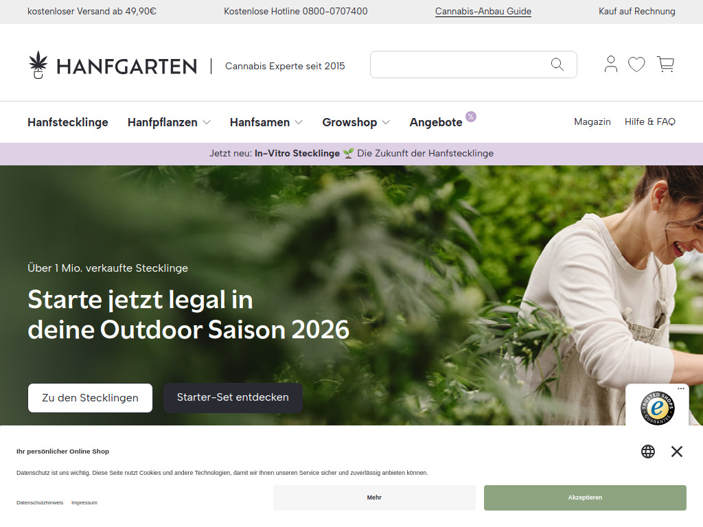 Website von HGV Kräutergarten GmbH in Kalsdorf bei Graz