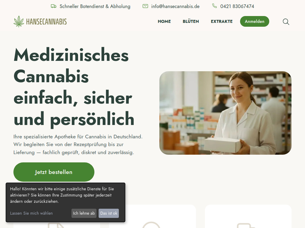 Website von Löns Apotheke Bremen in Bremen