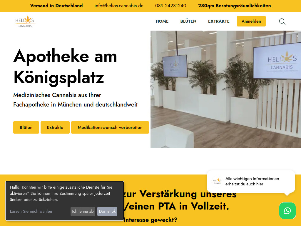 Website von Apotheke am Königsplatz OHG in München