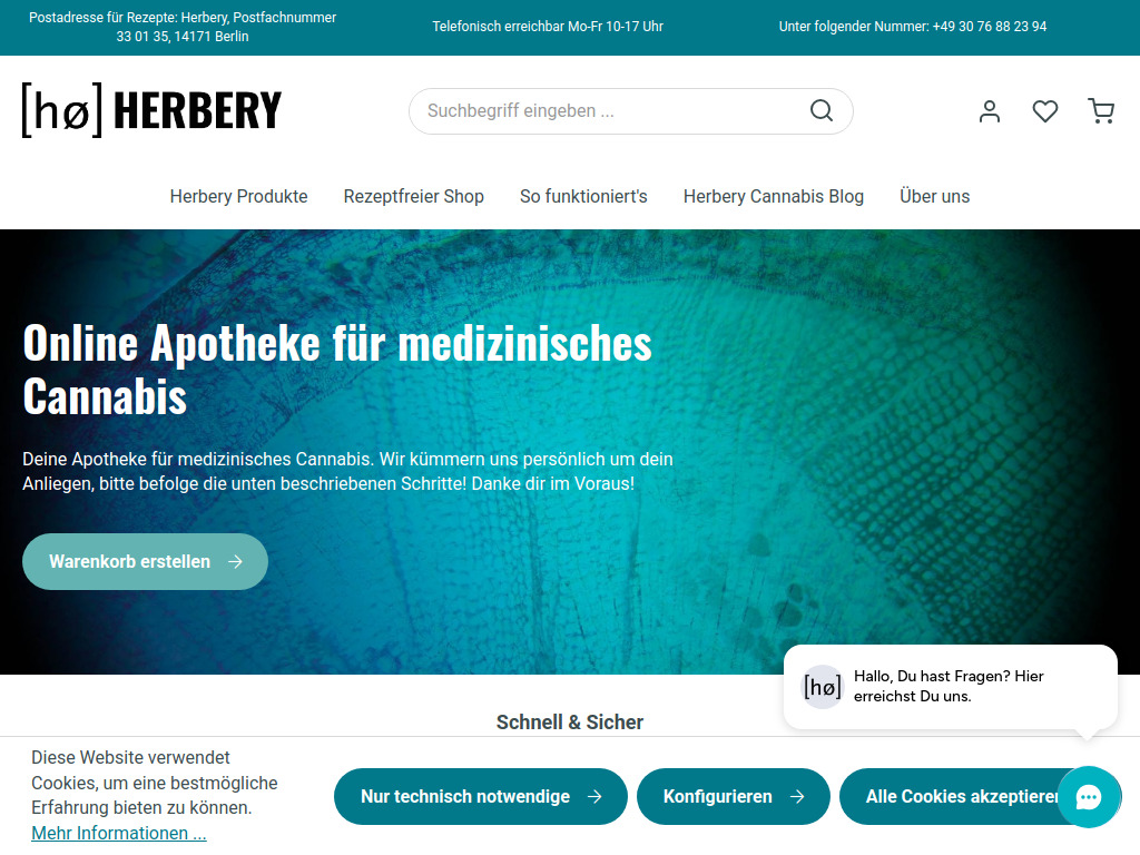 Website von Herbery Berlin in Berlin