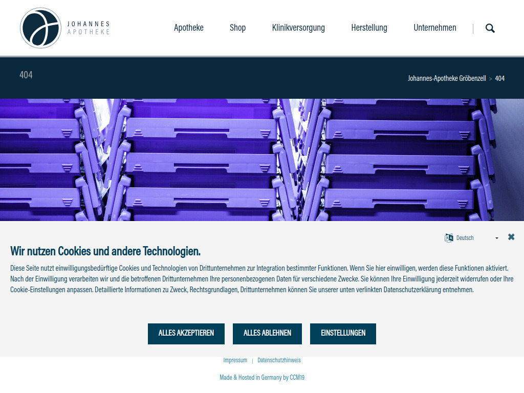 Website von Johannes-Apotheke Gröbenzell in Gröbenzell